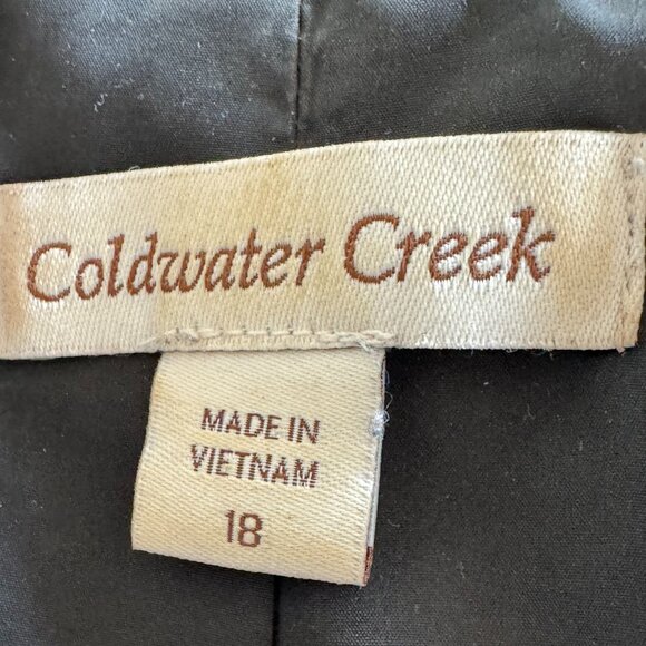 Coldwater Creek Textured Circle Print Jacket – Size 18 - Picture 7 of 8